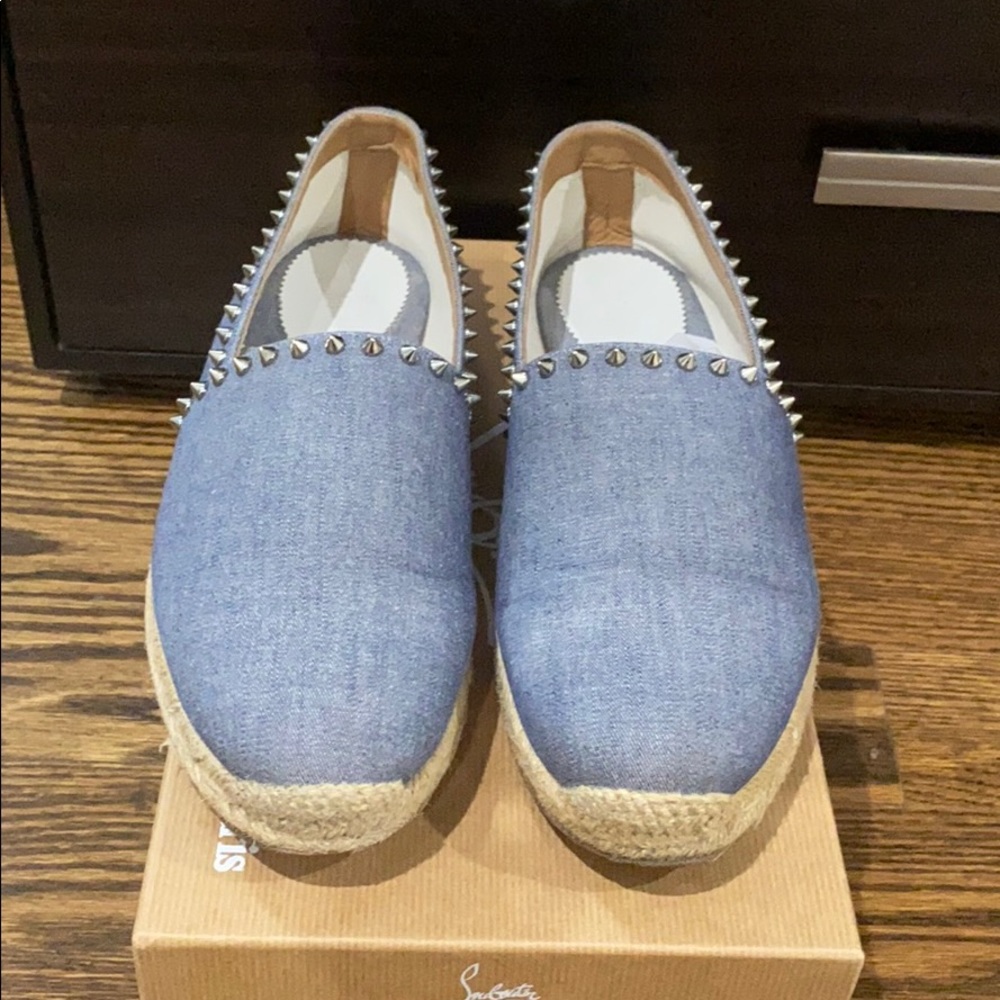 Christian Louboutin mens espadrilles spike size 44